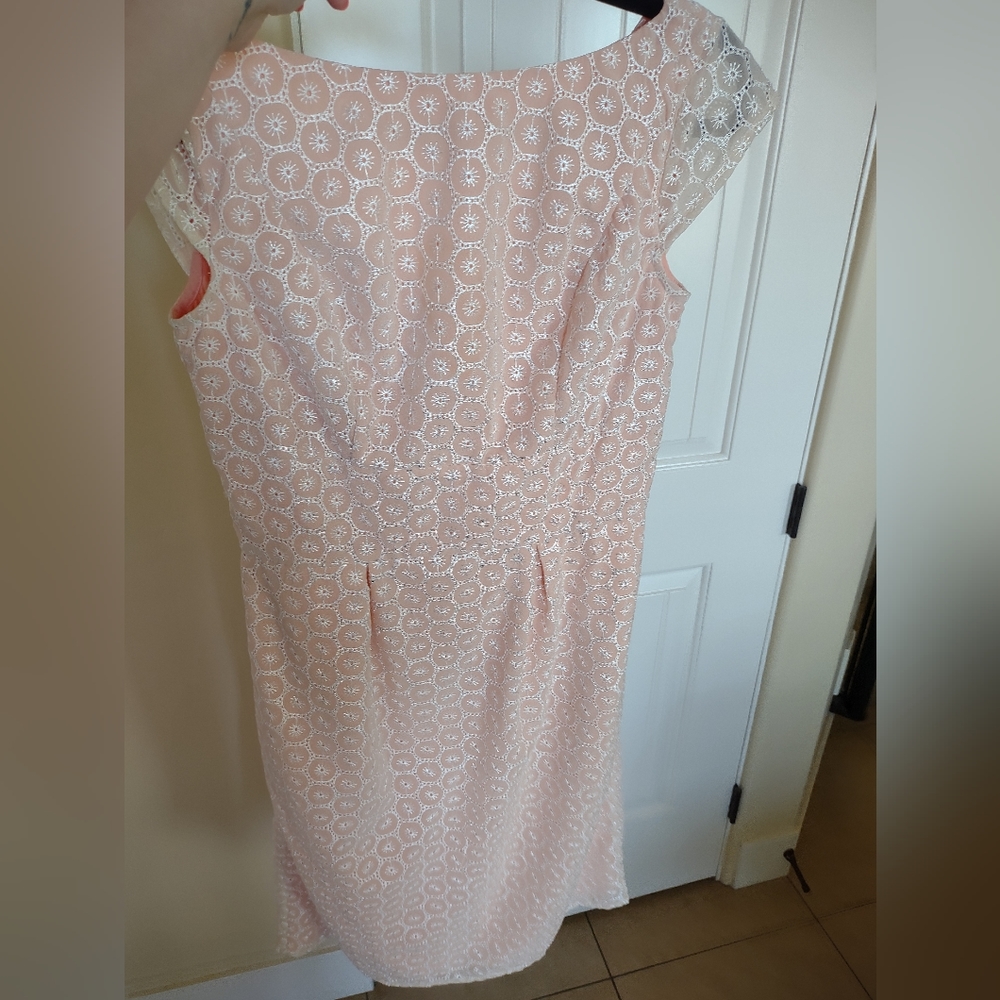 Peach Dress With Lace